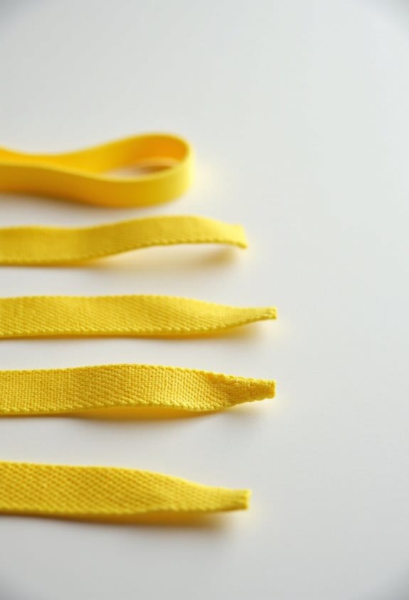 brighten shoes with yellow laces