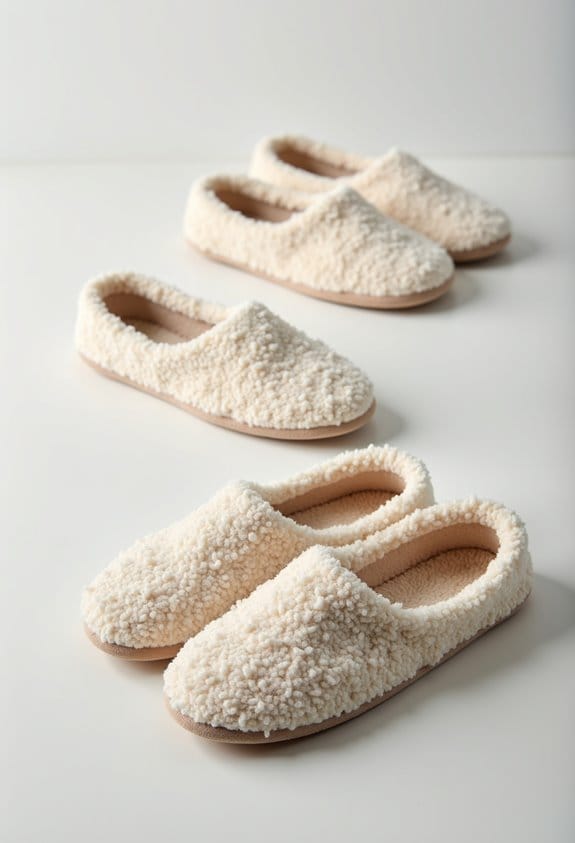 cozy terry cloth shoe liners