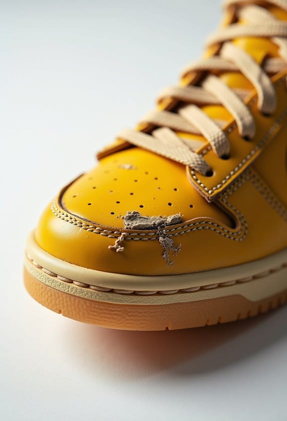 oxidation causes yellowing soles