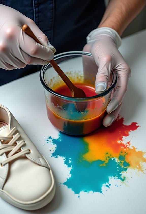 proper dye mixing techniques