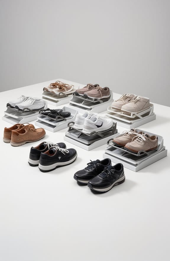 shoe organizers for stylish closets
