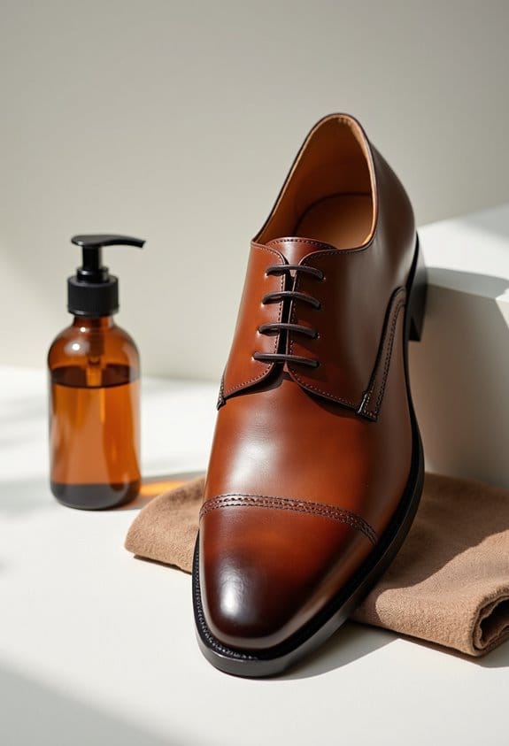 soften stiff leather shoes