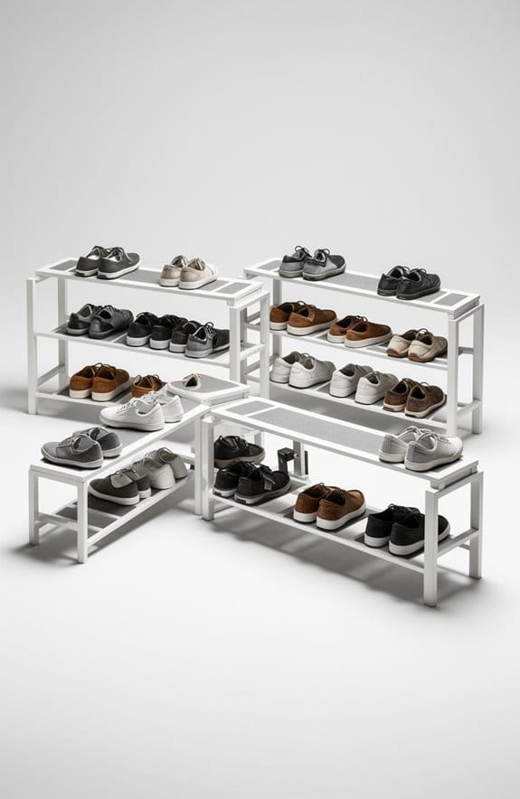 stylish and functional shoe storage